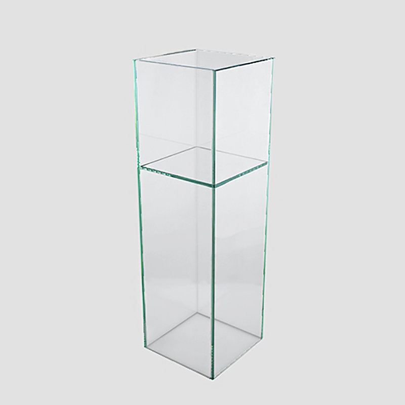 Vasesource Standing ClearCut Rectangular Glass Pot Planter Wayfair